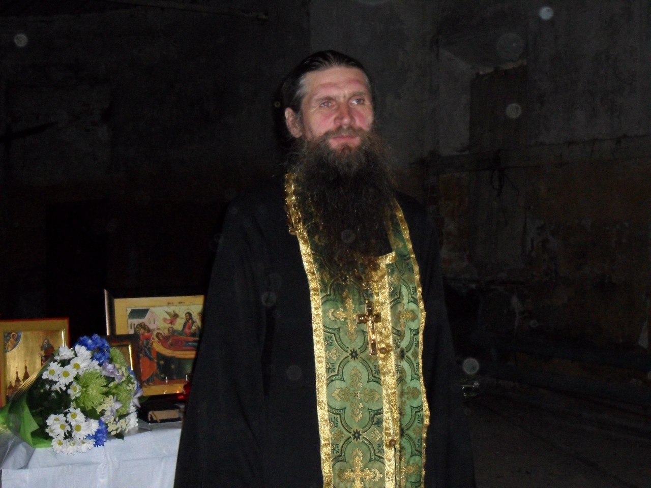 Молебен в Александро-Куштском монастыре 2015