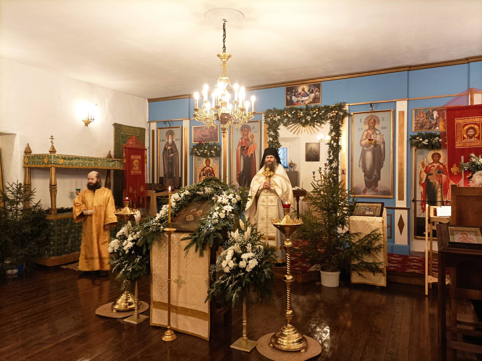 Рождество Христово в Александро-Куштском монастыре