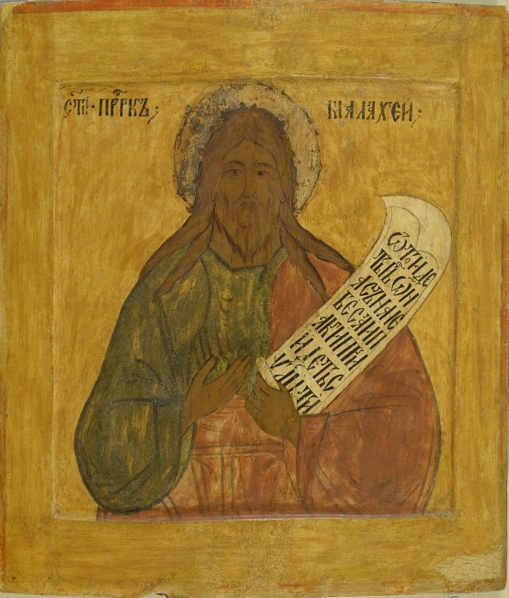 Икона пророк Малахия последняя треть 16 века