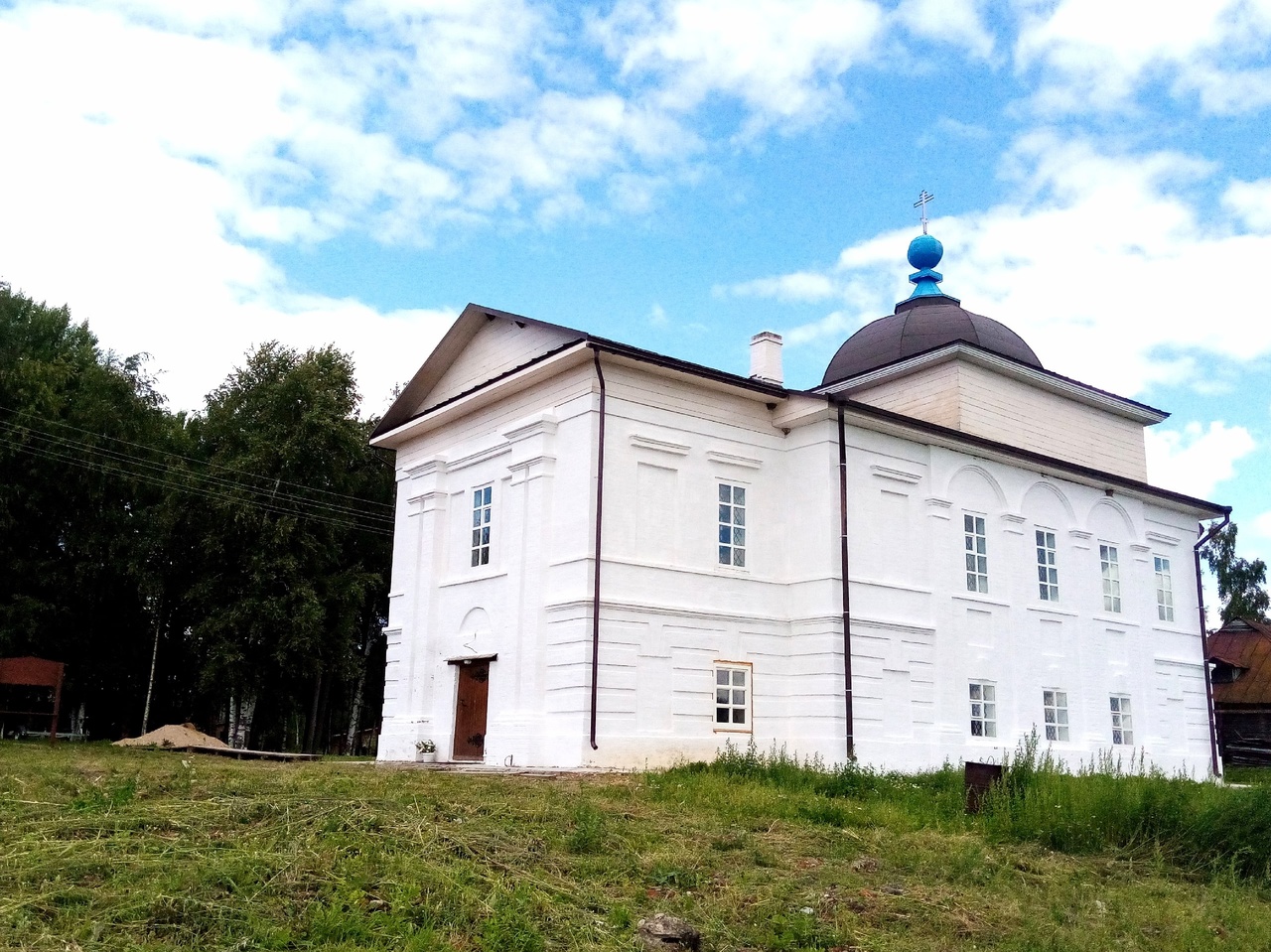 Восстановление фасада и кровли церкви Александро-Куштского монастыря